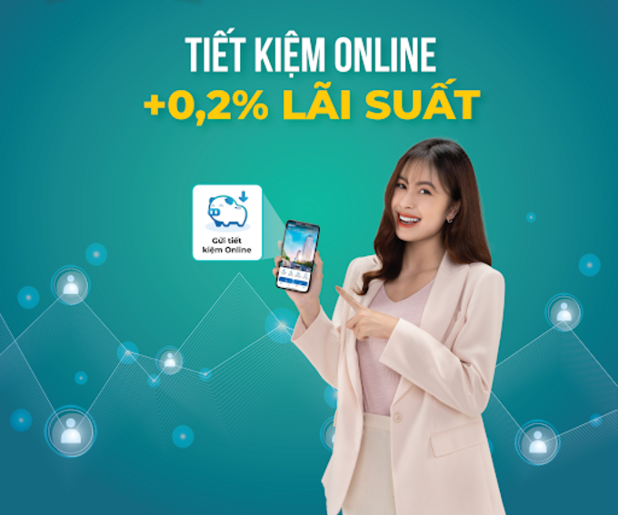 Lãi suất gửi tiết kiệm online thường cao hơn lãi suất gửi tại quầy khoảng 0,2%/năm